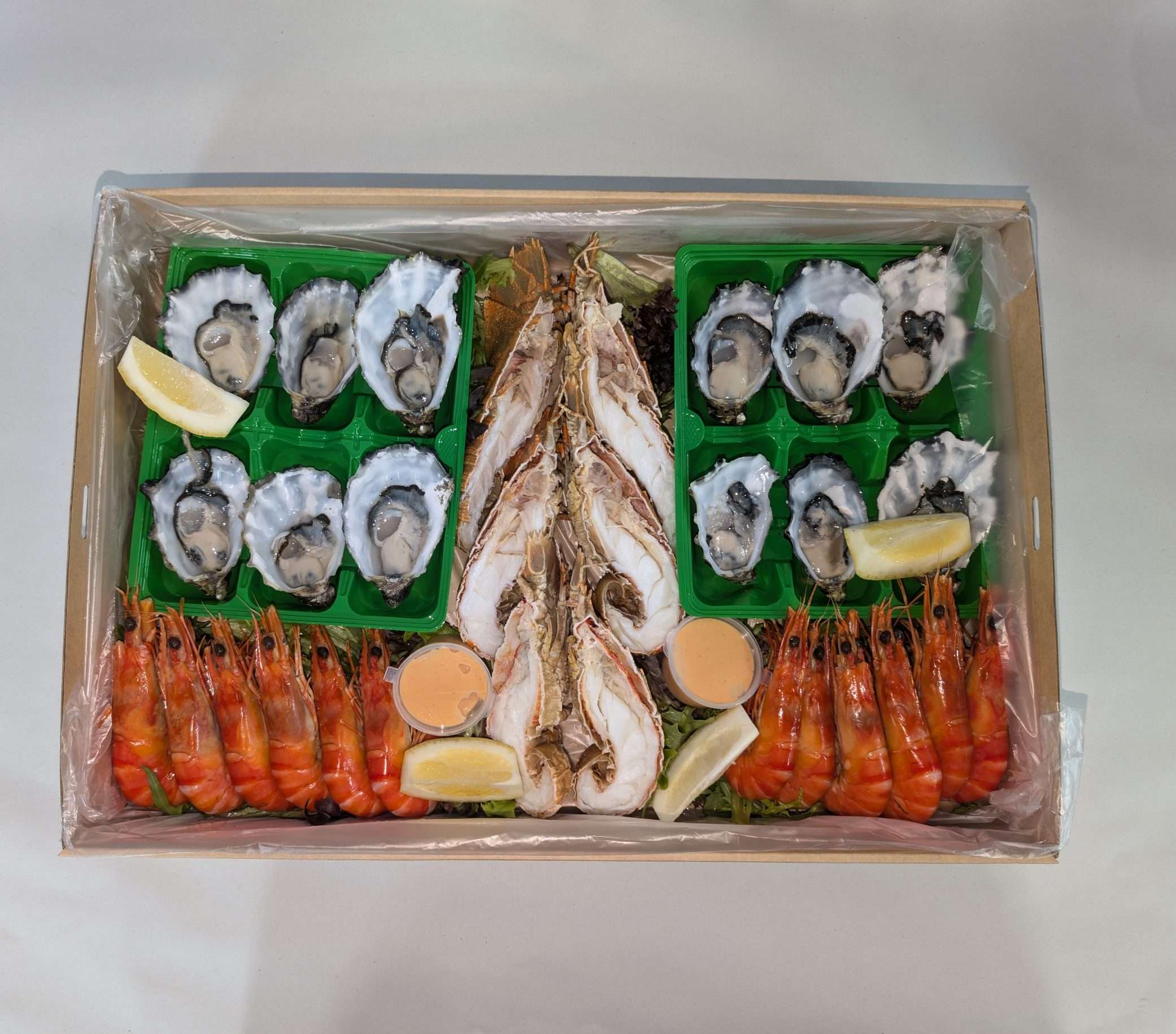 Platter - Bugs/Prawns/Oysters.
